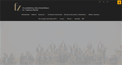 Desktop Screenshot of filharmoniazg.pl