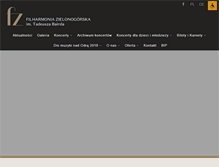 Tablet Screenshot of filharmoniazg.pl